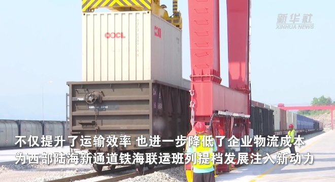 西部陸海新通道涪陵龍頭港“點到點”快速貨物班列首發(fā)